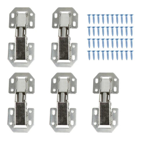 5 PCS Cabinet Door Hinge Overlay Hinges for Cupboard Doors Kitchen Hardware