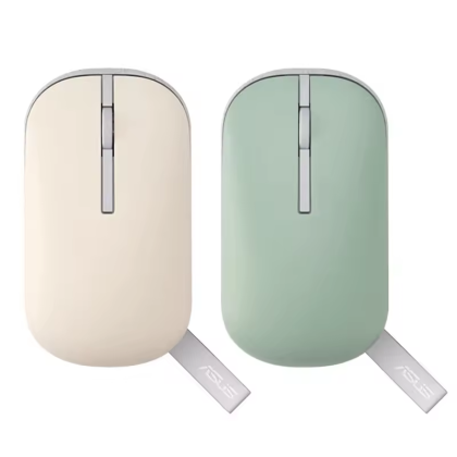 ASUS Marshmallow MD100 Wireless Bluetooth Dual-Mode Mouse Oat Milk & Matcha Green